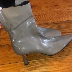 Zara patent leather boots